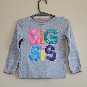 Carters Big Sis Long Sleeve Shirt. Size 3T